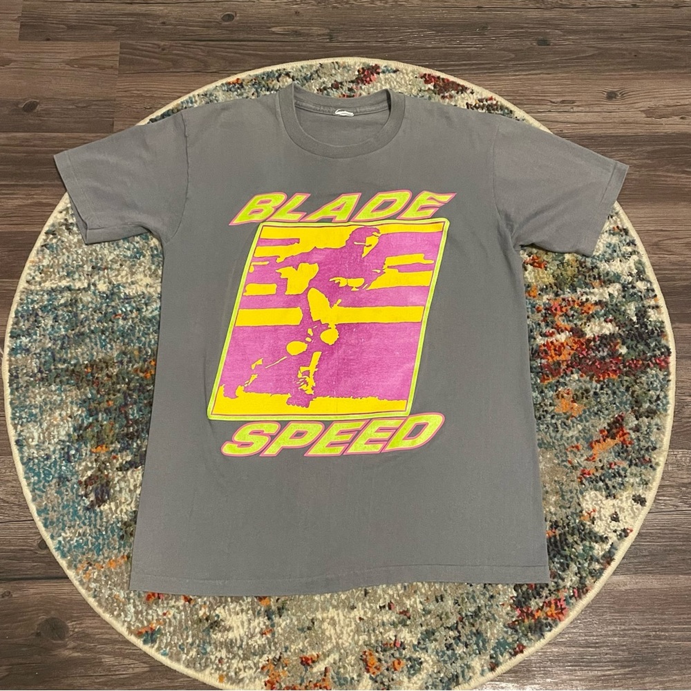 Vintage 90s Blade Speed Rollerblade Skate Skating Single Stitch Shirt Medium
